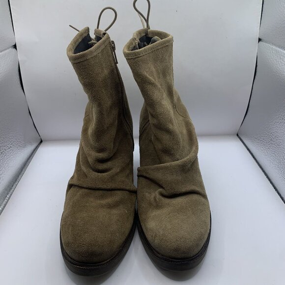Bos. & Co. BARLOW Suede Leather Heeled Boots Slouchy size 40 US 9 D20 - Picture 3 of 9